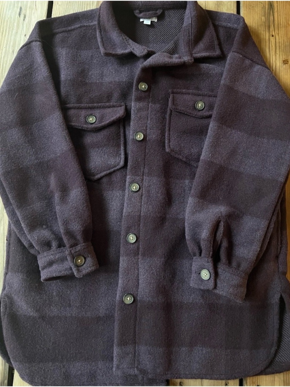 DIP Purple Womens Trench Coat Size M